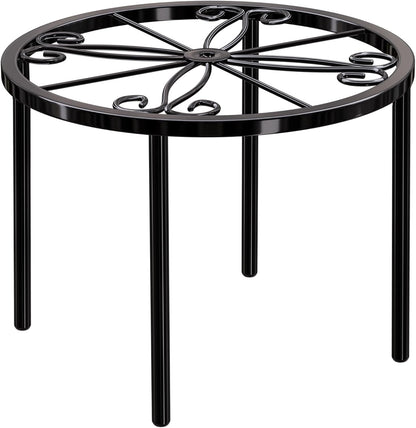 1 PCS-7.9 bussdis Plant Stand IN Flower Pot Stand Plant Rack for Indoor and Outdoor Courtyard Gardens Black