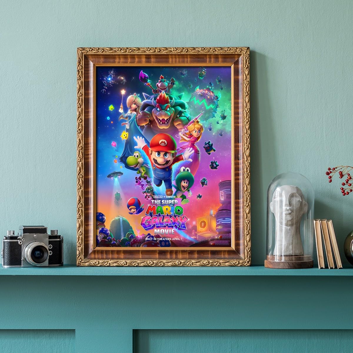 COMOR Super Mario Galaxy Game Movies Diamond Art Kits For Adults-Super Mario Galaxy Game Diamond Painting Kits-5d Diy Full Drill Round Rhinestone Gem Art Crafts Paintings For Home Wall Decor