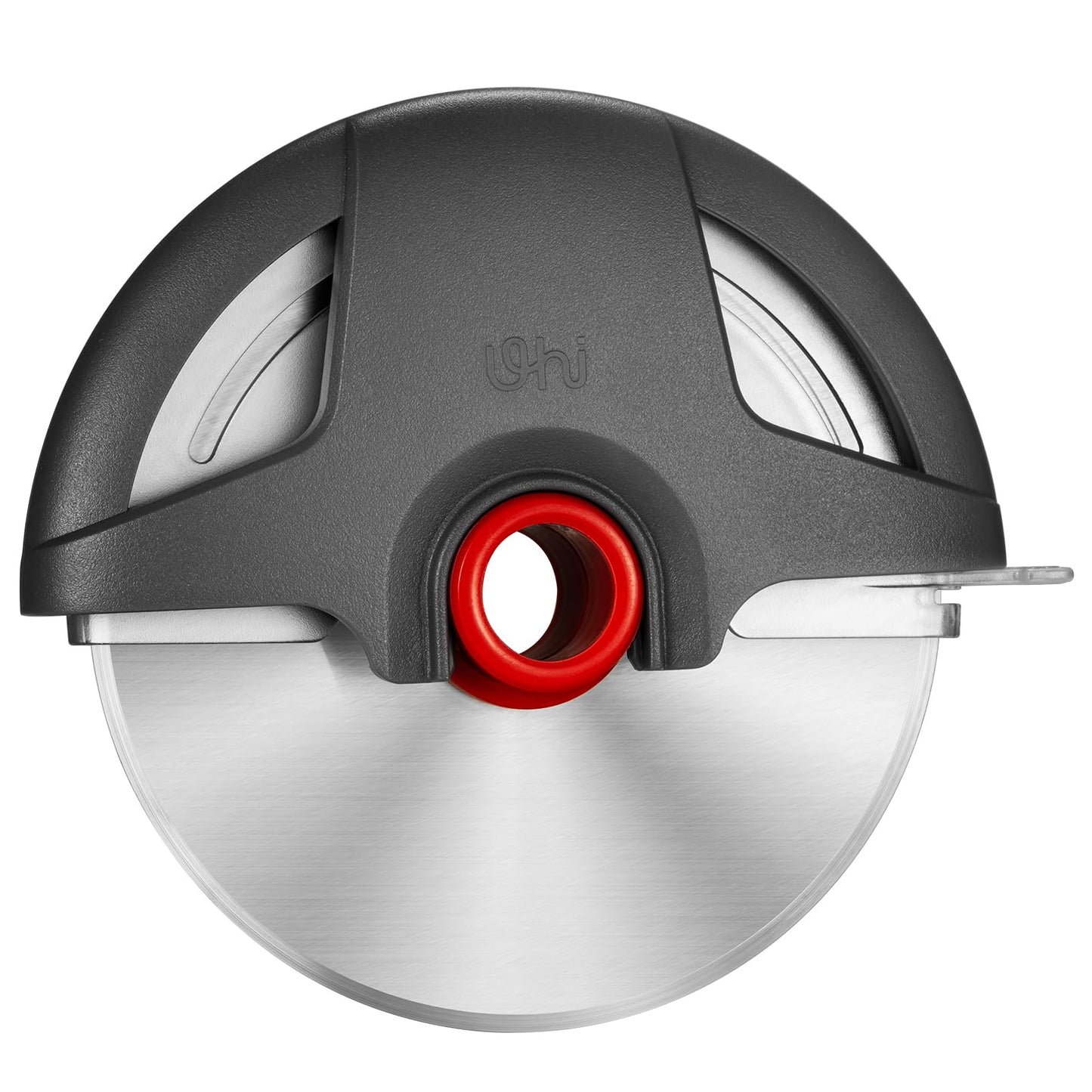 UHIYEE Pizza Cutter Wheel, 4.3" Large 304(18/8) Stainless Steel Blade, Reinforced Durable Pizza Slicer, Fully Detachable & Dishwasher Safe with Safety Protective Cover