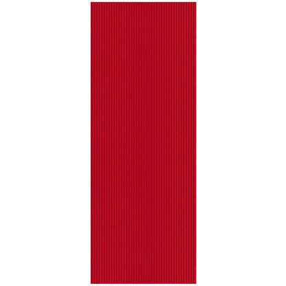 Ottomanson 2'7" x 54' Hallway Runner with Scraper Pile Extra Durable Non-Slip Rug Mat for Indoor & Outdoor Use - Ideal for Kitchen, Entryway, Patio & Garage - High-Traffic Carpet, Red
