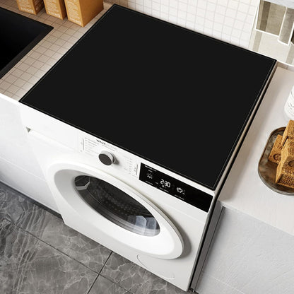 Washer or Dryer Top Mat Cover, Anti-Slip Dust-Proof Top Cover, 23.6'' x 23.6'' Black Covers for Home Kitchen