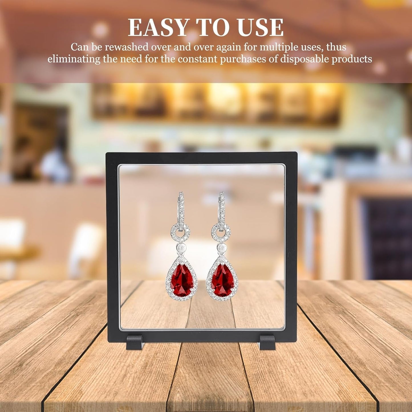 UKCOCO 50pcs Display Stand Base Car Stands Frame Holder for Floating Display Case, 3D Floating Display Frame Bases