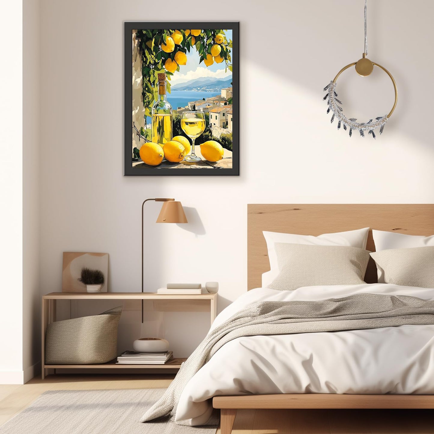 TOSTOG Italian Limoncello Diamond Art Kits for Adults, Lemon Diamond Paintings for Adults, Cartoon Full Drill Diamond Art Kits, 5D Diamond Paintings Kit Gem Painting Wall Decor and Gift 12 * 16 Inch.