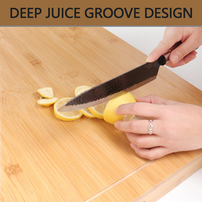 YUHFERA Stove Cover Board for Gas Stovetop - 30" x 22" Noodle Board Electric Stove Cover for RV Stove Top, Extra Countertop Space for Kitchen Stovetop (Bamboo)