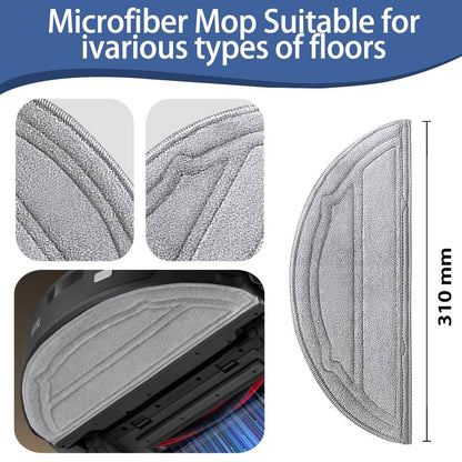 Replacement Accessories Kit Compatible with Roborock Q10 S5/Q10 S5+/Q10 X5/Q10 X5+ Robot Vacuum Cleaner Parts 2 Main Brush 4 HEPA Filters 6 mop Pads 6 dust Bags 6 Side Brush