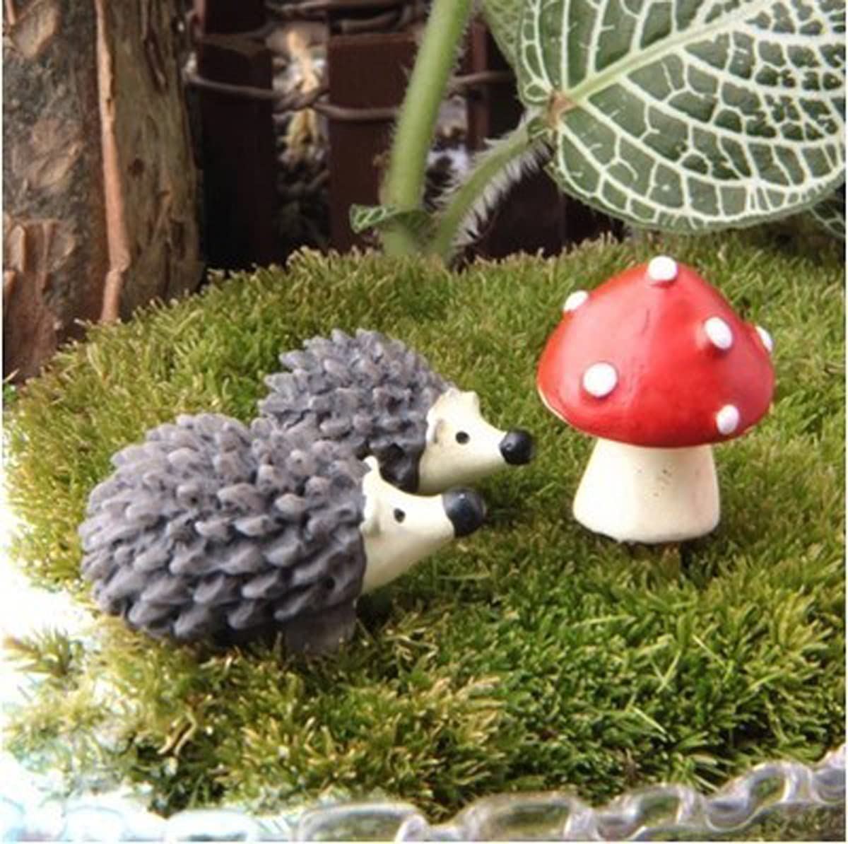 TANOMA 40pcs 9 Scenarios Fairy Garden Figurines Miniature Accessories, Micro Landscape