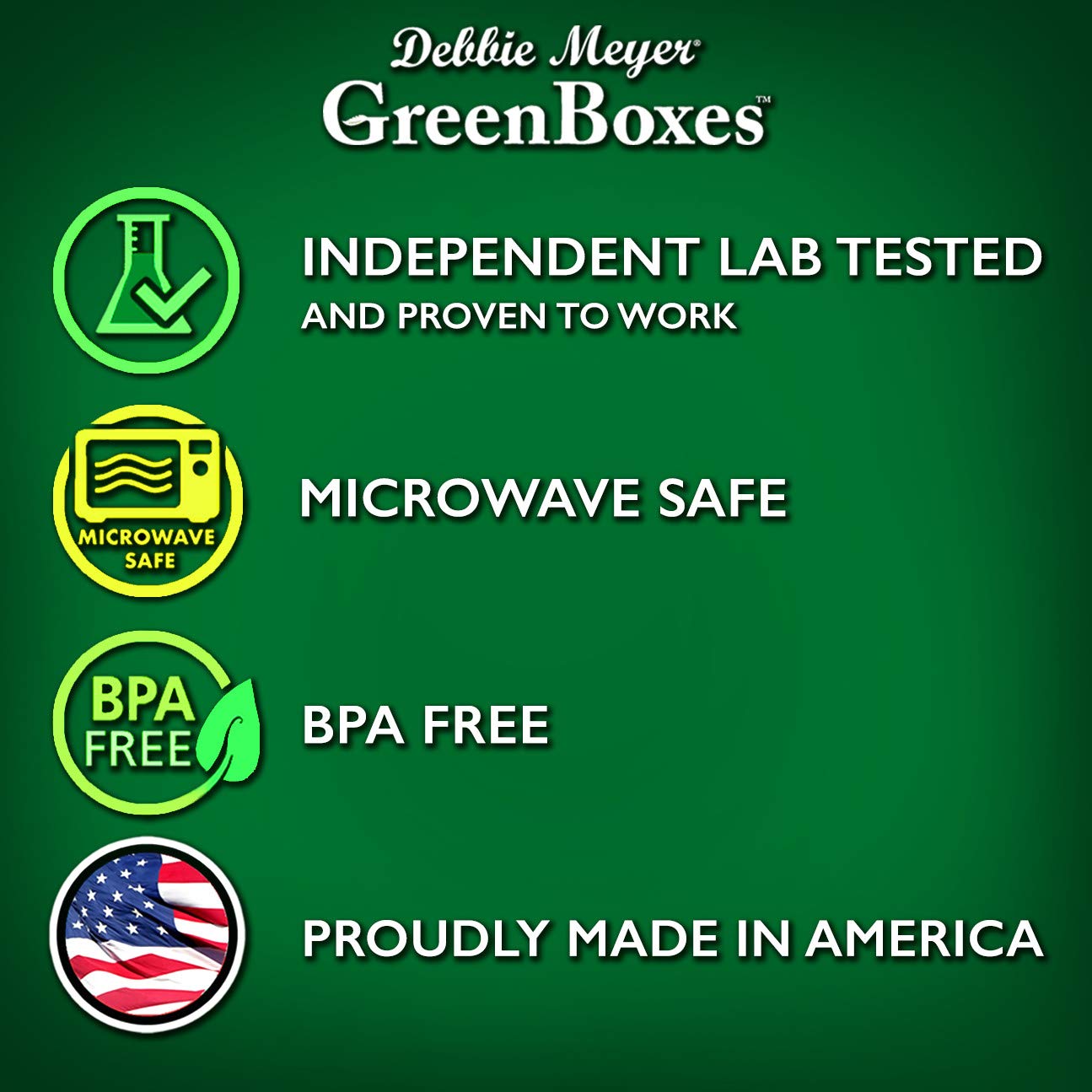 Debbie Meyer UltraLite GreenBox | Reusable Plastic Airtight Food Storage Containers with Lids, Keeps Fruit, Vegetables, Baked Goods Fresh Longer, In Fridges, Travel On-The-Go or Lunch | 32 Piece Set