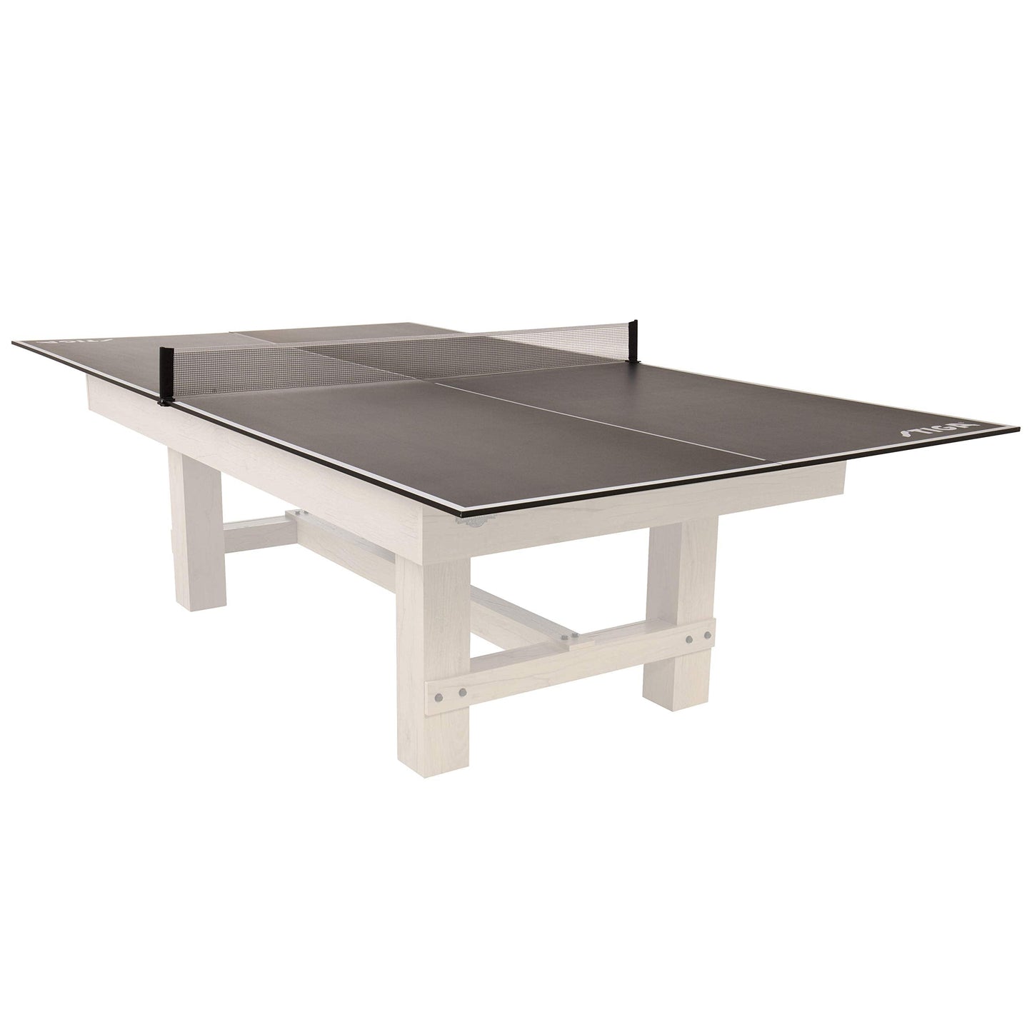 STIGA 4-Piece Table Tennis Conversion Top, Grey - Transform Your Pool Table into A Table Tennis Table