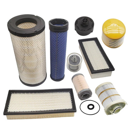 1000 Hours Maintenance Filter Kit, Fit for CAT 236D 242D 246D 259D 279D 289D 299D 299D2 262D 272D 272D2 257D, Complete Oil Change Service Filter Kit