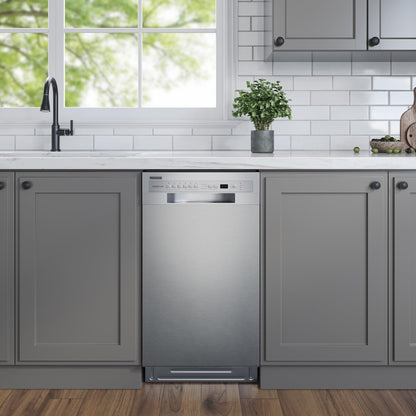 EdgeStar BIDW1802SS 18 Inch Wide 8 Place Setting Built-In Dishwasher