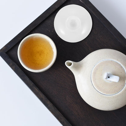 Zerodeko Ceramic Tea Cup Lid: Replacement Tea Pot Teacup Ceramic Lid Drink Cover - White