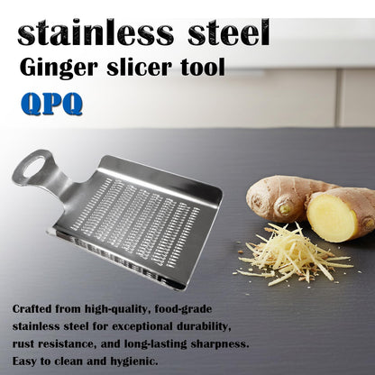 4.3" x 3"Inch Stainless Steel Nutmeg Chocolate Ginger Peeler, Mini Kitchen Grater, Food Grade Spice, Garlic, Wasabi Grater for Baking Cooking Seasoning
