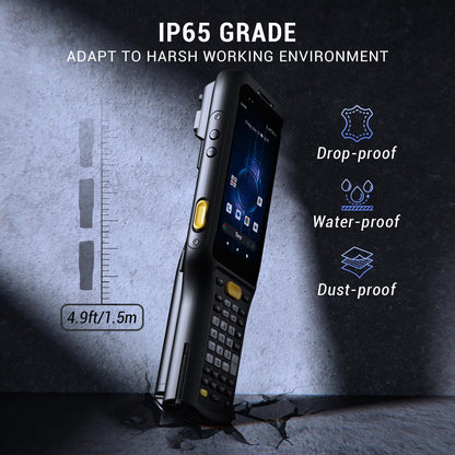 Tera Barcode Scanner Android 11 PDA: Zebra SE4710 Scanner Qualcomm 6700mAh with Hot-swap 2D QR Mobile Computer with Charging Cradle Pistol Grip 4G BT Wi-Fi 6 Ready P161 (Can Update to Android 13)