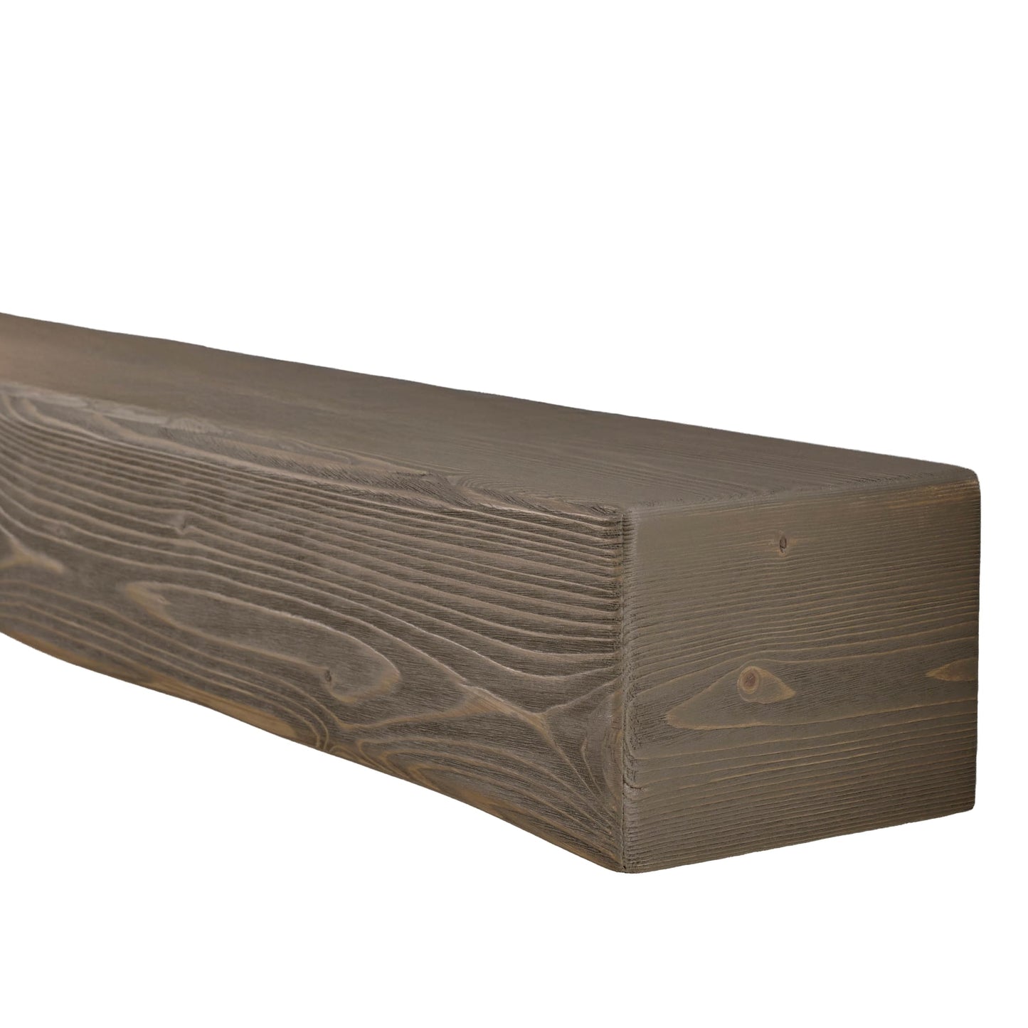 Adorwood Handmade Fireplace Mantel Shelf, Extra Wide Rustic Wood Mantles for Over Fireplace, Wall Mounted Floating Mantel Shelves for Living Room Decor (Smoke Gray, 60 inches