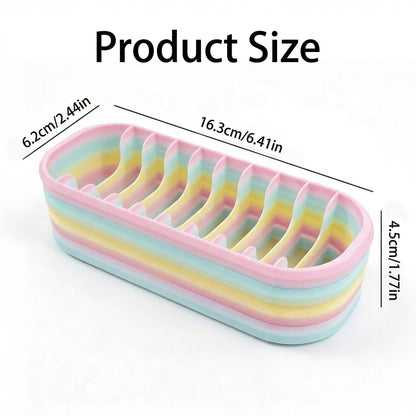 Rainbow Diamond Painting Storage Box with 10 Compartments - Portable Bead Organizer for Diamond Art Kits, Rhinestone & Craft Supplies, Diamond Painting Accessories and Tools