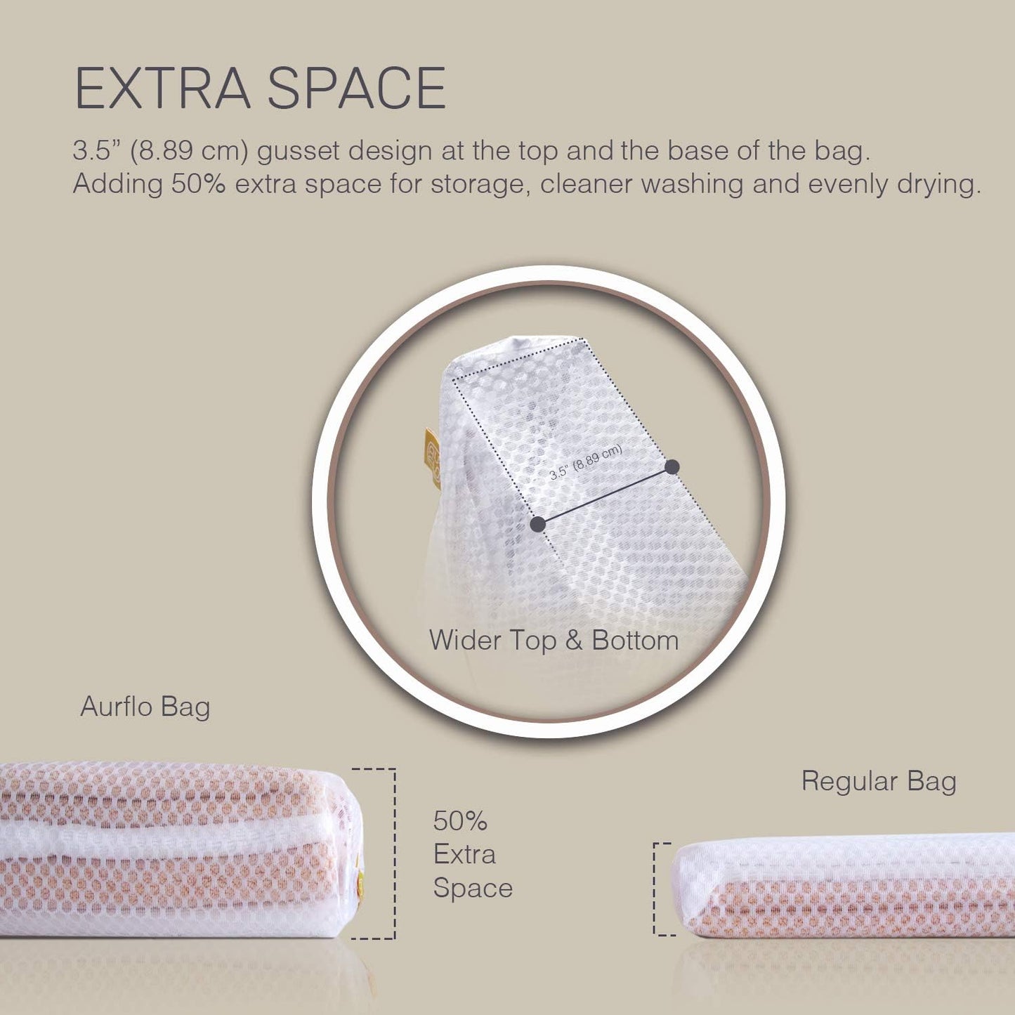 Large Mesh Laundry Bags for Delicates, 2 Jumbo XXL Durable Wash Bags with Zipper, Organizer for Clothes