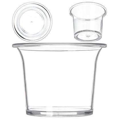 Carlisle FoodService Products 250007 SAN Classic Sauce Cup, 2.5 oz Capacity, Clear (Case of 72)