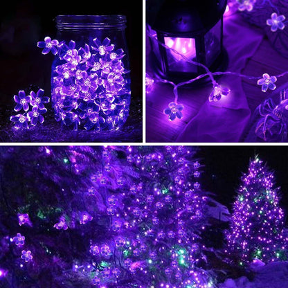 15FT 30LED ITICdecor Flower String Lights Fairy Lights Battery Operated Indoor&Outdoor Twinkle Lighting Bedroom Decor
