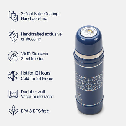 Rainbow Original 20 oz Tumbler, Stainless Steel Insulated Bottles, Insulated Coffee Mug, Travel Coffee Mug, Ideal for Sports, Outdoors, Camping, Travel and Everyday Use (MiG-Blue)