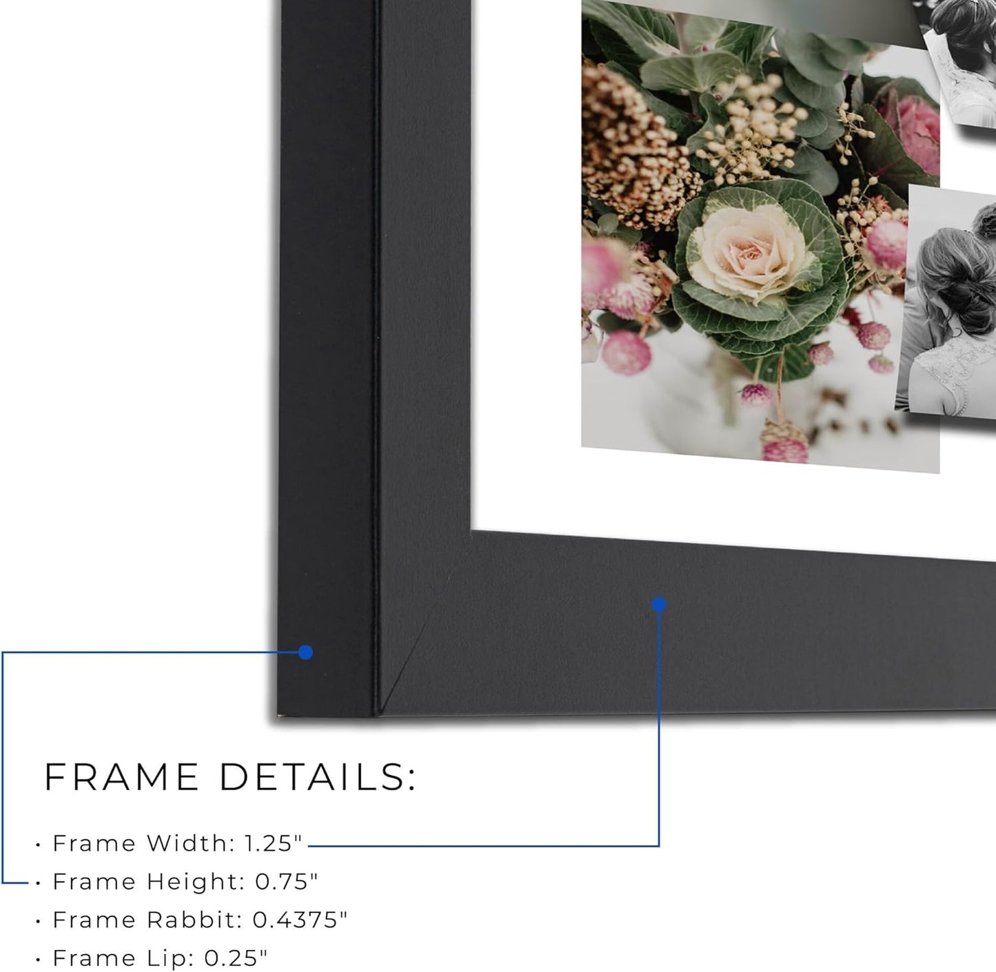 27.5x19.7 INCH 50x70 CM 1000 1.25 Inch (PuzzleFRBW26079-27.5x19.7) ArtToFrames / Black Frame for piece Puzzles.This