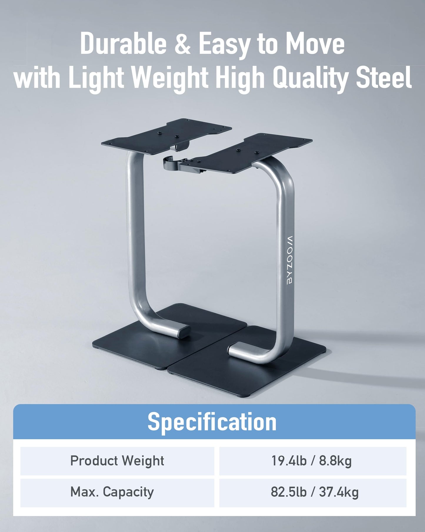 BYZOOM FITNESS 25lb Adjustable Dumbbell & Dumbbell Stand Set
