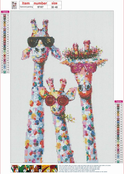 MMAHD 5D DIY Diamond Art Painting Kits for Adults Full,Giraffe Full Drill Embroidery Paintings Rhinestone Pasted DIY Painting Cross Stitch Arts Crafts for Home Wall Decor 11.8×15.7Inches.