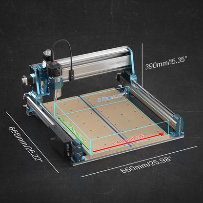 SainSmart Genmitsu 4040-PRO MAX CNC Router, 710W Trimmer & Linear Rail Driven, Work Area 410 x 405 x 77mm, for Wood Metal Acrylic Cutting Milling, GRBL Control