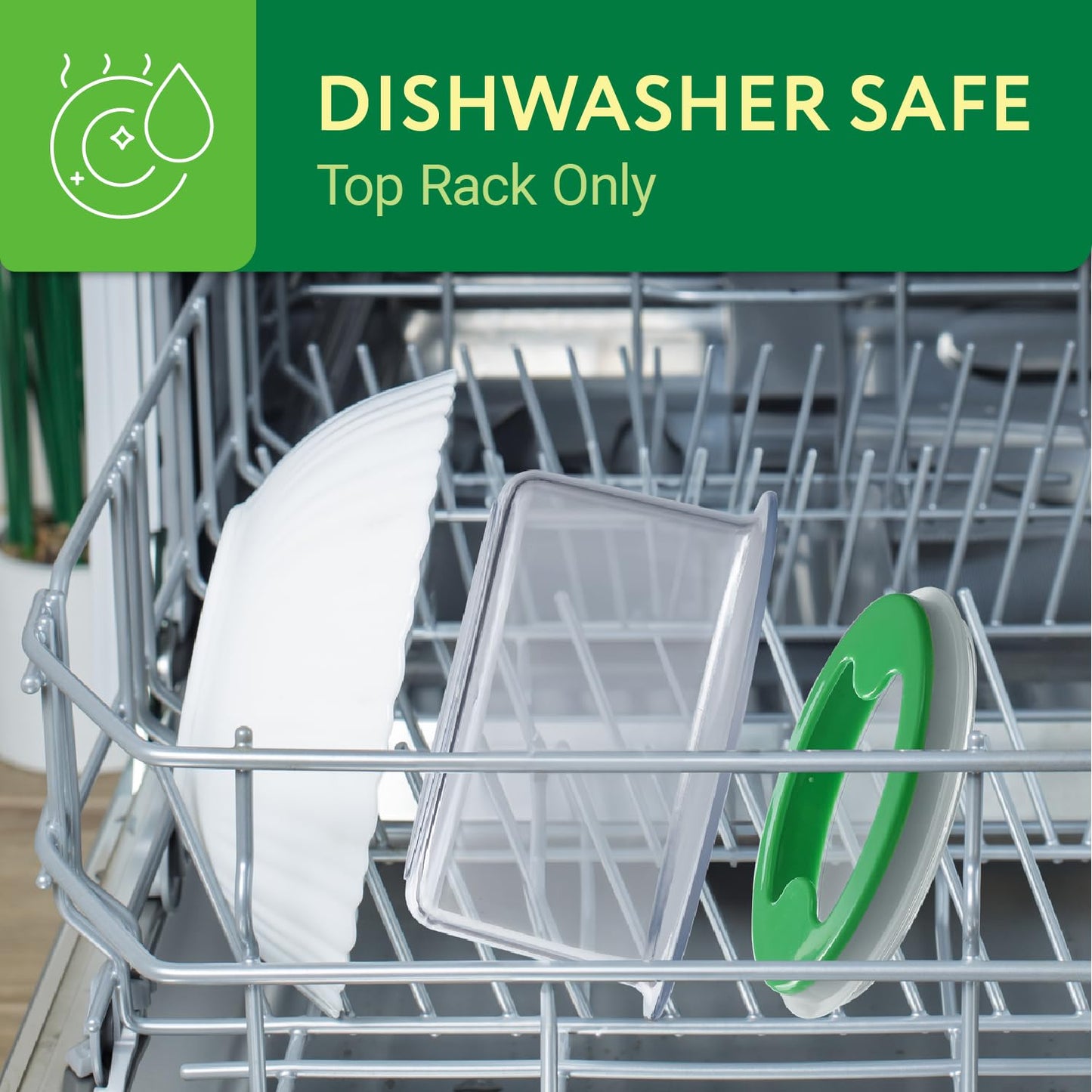 IMPRESA Oval Guacamole Keeper - Pack of 3, 1.5-Cup, Green Airtight Seal & Guacamole Preserver - Stackable Design & Guac Storage Container - Dishwasher-Safe