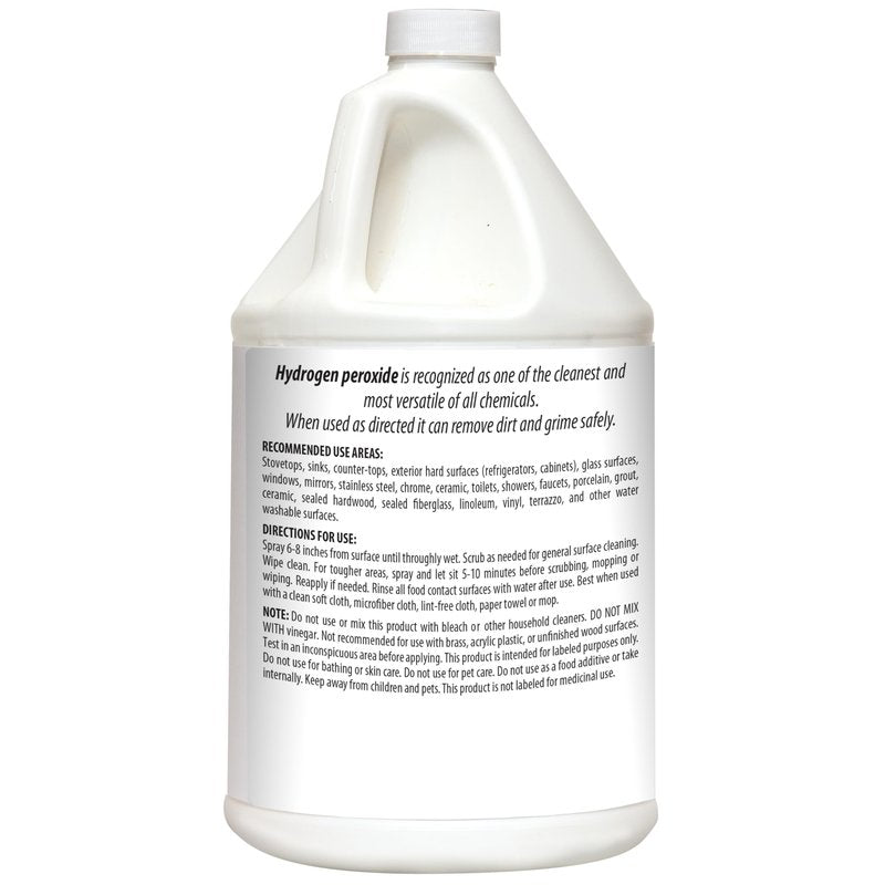 HARRIS Hydrogen Peroxide Ready to Use, 128oz, for Kitchen, Bath, Laundry and Home with Easy Fill Funnel Included, Unscented