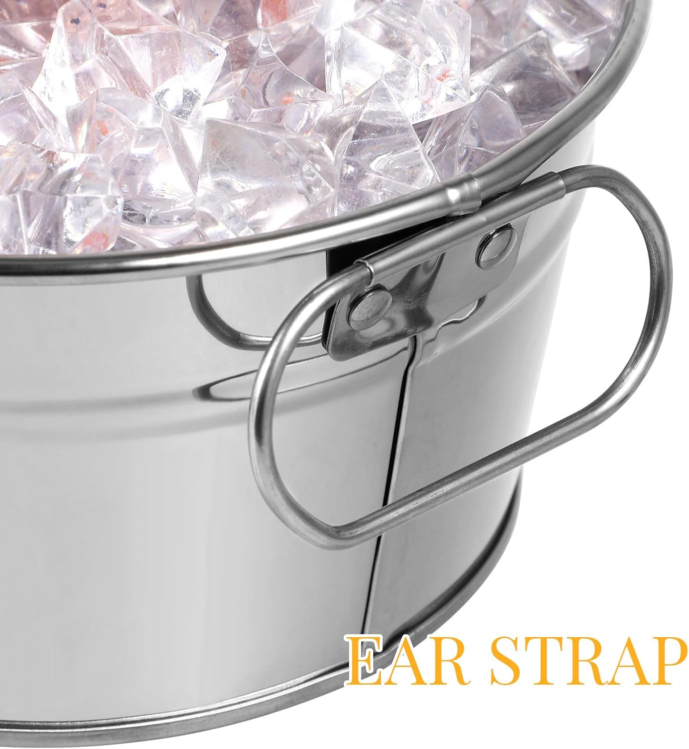 Homoyoyo Large Oval Stainless Steel Beverage Tub, Ice Bucket for Home Parties