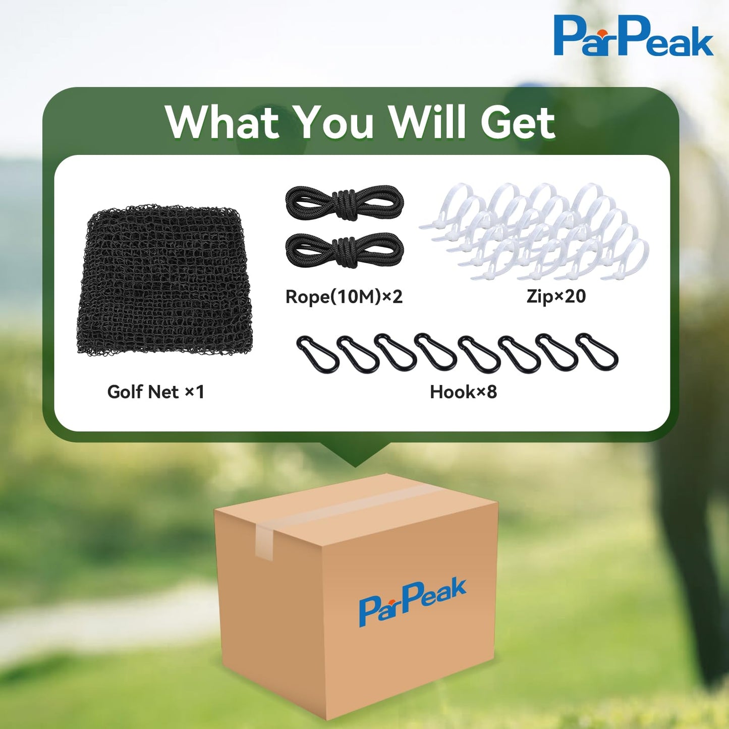 Golf Practice nets for Backyard 20x50ft Driving Real Golf Balls Nylon Netting, Golf Hitting Net for Garage Swing Training, Heavy Duty Sports Netting