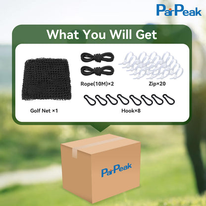 Golf Practice nets for Backyard 20x50ft Driving Real Golf Balls Nylon Netting, Golf Hitting Net for Garage Swing Training, Heavy Duty Sports Netting