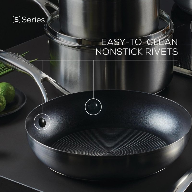 Circulon Stainless Steel Frying Pan/Skillet Set with SteelShield Hybrid Stainless and Nonstick Technology