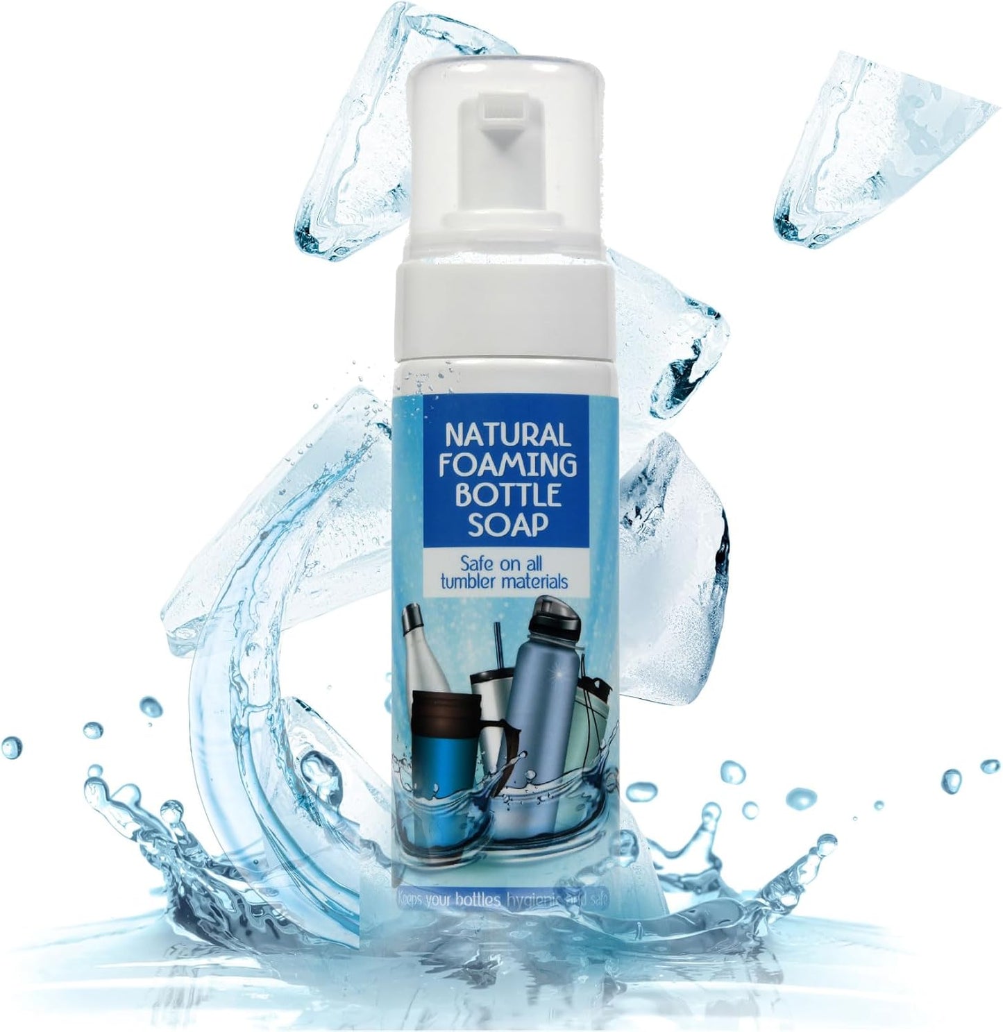 200ml Natural Foaming Bottle Soap | Safe for Stainless Steel, Plastic & Thermal Flasks | Eco-Friendly & Plant-based