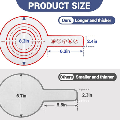 2 Pieces Silicone Bread Sling for Dutch Oven, Non-Stick Baking Mat with Long Straps, Heat Resistant Liners