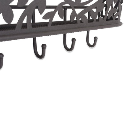 DII Wall Mounted Mail, Letter & Key Holder, Gray, Medium