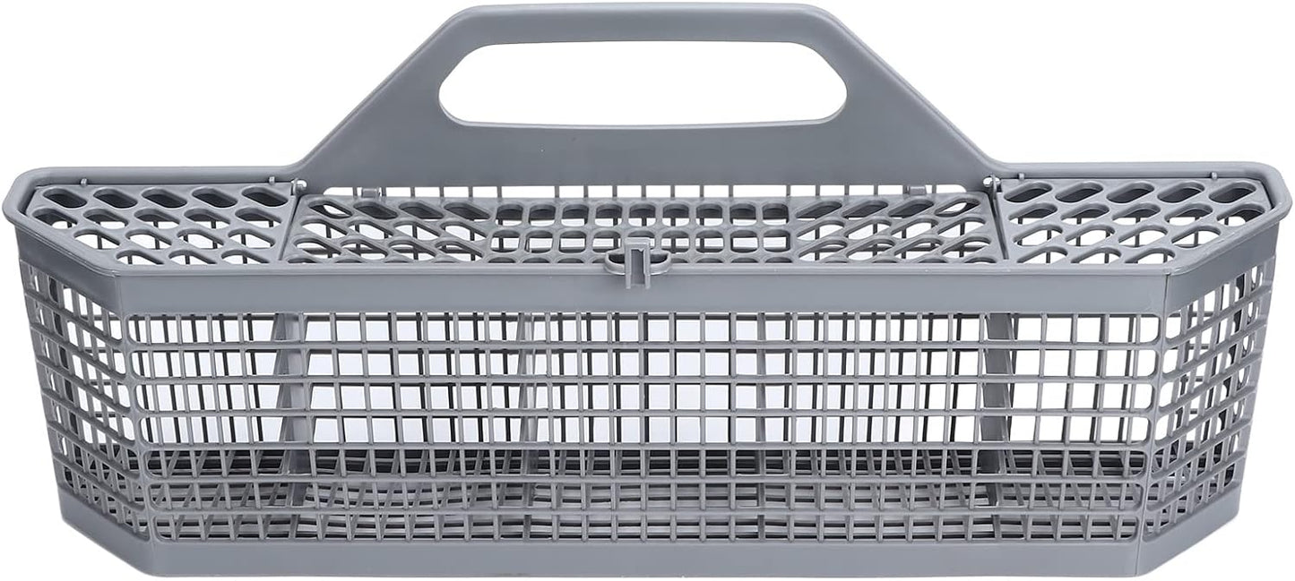 Dishwasher Universal Silverware Replacement Basket, Plastic Cutlery Basket with Open Grid, 19.7 X 8.3 X 3.7in