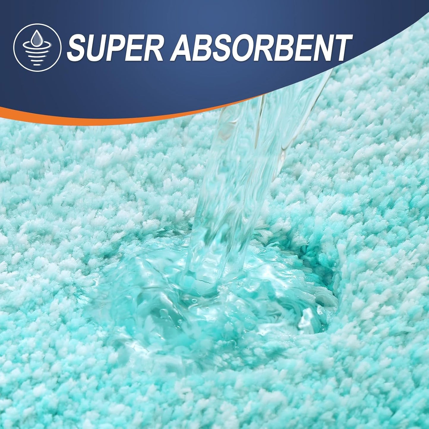 OLANLY Bathroom Runner Rug - Extra Soft Microfiber Mat | Quick-Dry, Washable, 59x20, Teal