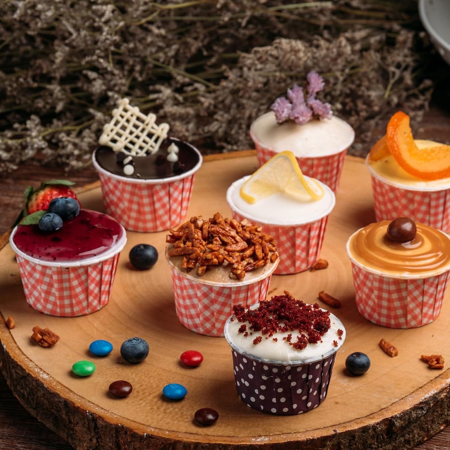 uxcell 18Pcs Silicone Cupcake Baking Cups, Non-Stick Square Baking Cups for Muffins and Cooking Eggs