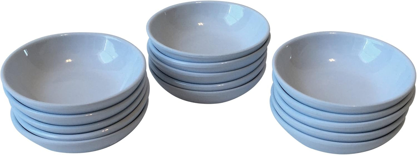 Melamine Plastic Sauce Dishes, 1 oz, 2-3/4", White, Set of 15