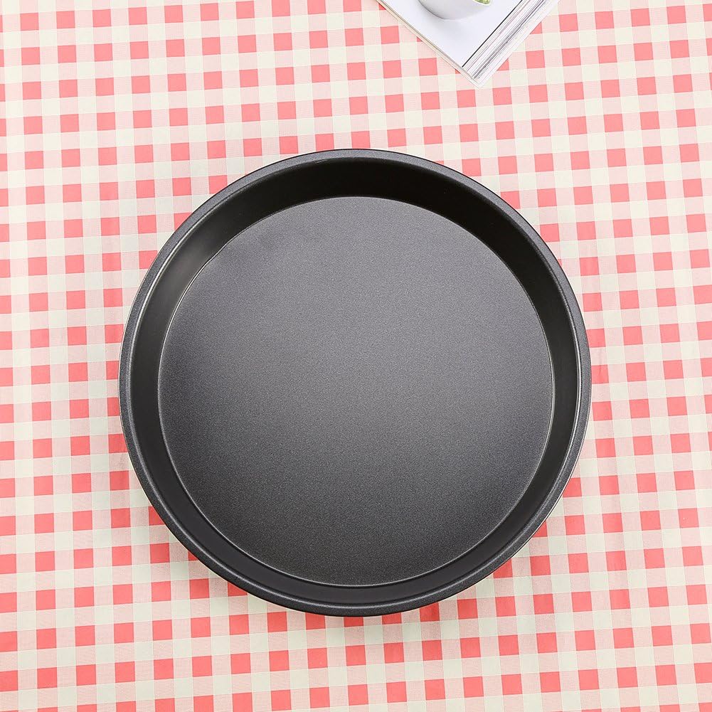 Yosoo 8 Inch Carbon Steel Non-Stick Round Pizza Pan, Microwave Oven Baking Dish
