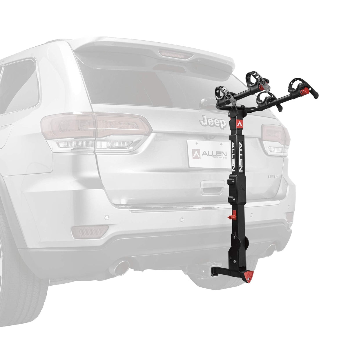 Allen Sports Premier Locking Quick Release 2-Bike Carrier for 2 in. & 1 4 in. Hitch, Model QR525 , Black