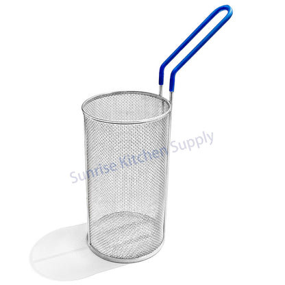 Sunrise Kitchen Supply Stainless Steel Pasta Boil Basket (1, 5"D x 9"H)