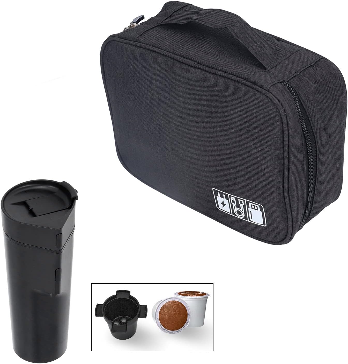 HEEPDD Coffee Maker Bag, Portable Storage Tote for Travel Coffee Machine, Mini Case for Outdoor Use