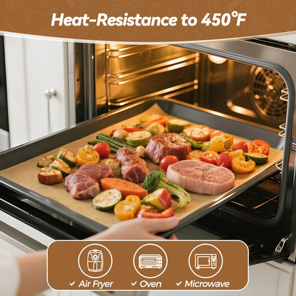 360 Count 12"x 16" Heavy Duty Parchment Paper Sheets for Baking, No-Stick & No-Leak Unbleached Baking Paper, Pre-cut Half Parchment Paper Sheets for Oven, Air Fryer, Microwave