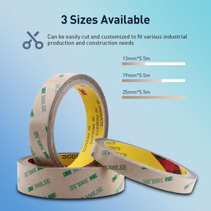 Double Sided Tape 9495LE 1" x 18Ft Made of 3M Pack of 1 Heavy Duty Clear Adhesive Tape for Electronics Bonding Attachment Laptop Phone Repairs Arts Crafts Leather Work Card Making