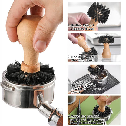 Coffee Brush,3pcs Espresso Brush Coffee Cleaning Brush Coffee Filter Cleaning Brush,Suitable For Espresso Machine With Grinder For Home,Espresso Machine Cleaning Set.