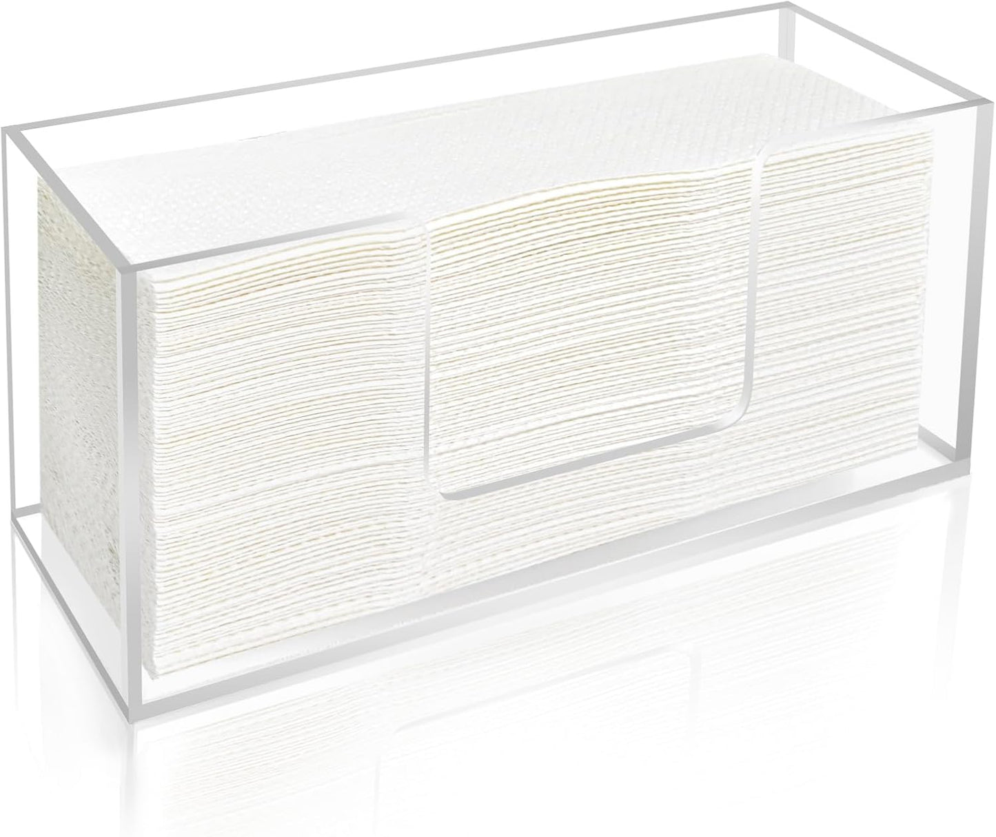 1Pack Countertop (1) Acrylic Paper Towel Dispenser, Napkin Holder for Bathroom, Kitchen & Paper Towel Holder