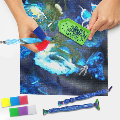 SENHAI 25 Pcs Diamond Paintings Pen, 5D Diamond Art Accessories Tools Stainless Steel Tips for for DIY Painting Crafts Nail Art Cross Stitch Decor