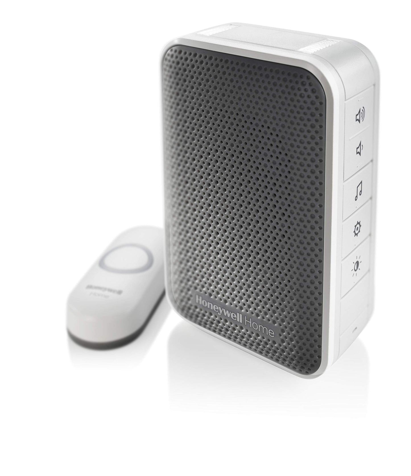 Honeywell Home RDWL313P2000 Doobell Plug-in Wireless Doorbell & Push Button-3 Series, Gray